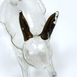 Magical Little Gilded Ear Rabbit, c. 1920s Molded Glass, Light as Air Perfume Bottle