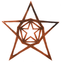 Fine Antique Cut and Spatter Painted Paper Star