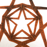 Fine Antique Cut and Spatter Painted Paper Star