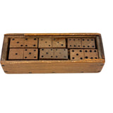19th Century Homemade Dominoes in Custom Box with Hand-Inked Lettering (27)