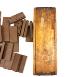 19th Century Homemade Dominoes in Custom Box with Hand-Inked Lettering (27)