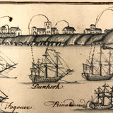 1783 British Notebook, Partial, with Ships, Fish, Geometry, etc.