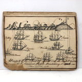 1783 British Notebook, Partial, with Ships, Fish, Geometry, etc.