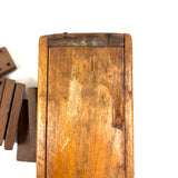 19th Century Homemade Dominoes in Custom Box with Hand-Inked Lettering (27)