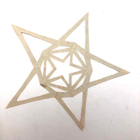 Fine Antique Cut and Spatter Painted Paper Star