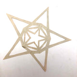 Fine Antique Cut and Spatter Painted Paper Star