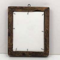 Blue Bird! Charming 19th Century Cutout Ink Drawing in Terrific Primitive Period Frame
