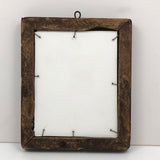Blue Bird! Charming 19th Century Cutout Ink Drawing in Terrific Primitive Period Frame