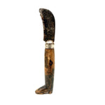Antique Handmade Folk Art Knife with Carved Boot Handle
