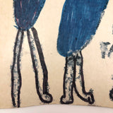 Fran Tarkenton and a Good Man, Child's Marker Drawing on (Girdle) Board, 1970