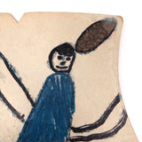 Fran Tarkenton and a Good Man, Child's Marker Drawing on (Girdle) Board, 1970