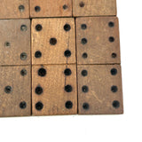 19th Century Homemade Dominoes in Custom Box with Hand-Inked Lettering (27)