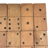 19th Century Homemade Dominoes in Custom Box with Hand-Inked Lettering (27)