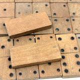 19th Century Homemade Dominoes in Custom Box with Hand-Inked Lettering (27)