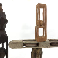 Satisfying Little Thin Walled Tiered Ball in Cage Whimsy