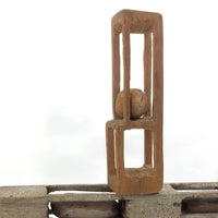 Satisfying Little Thin Walled Tiered Ball in Cage Whimsy