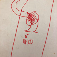 Willis Reed vs. Jerry West, Large Child's Marker Drawing on (Girdle) Board