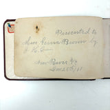 Genia Brown's Autograph Album with Drawing and Writings by Robert Sayers Sheffey, Legendary Roving Evangelist, 1894,  New River, VA