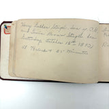 Genia Brown's Autograph Album with Drawing and Writings by Robert Sayers Sheffey, Legendary Roving Evangelist, 1894,  New River, VA