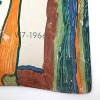 Willis Reed vs. Jerry West, Large Child's Marker Drawing on (Girdle) Board