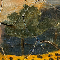 Tiger That Looks to Be a Cheetah, Handmade, Hand-painted Folk Art Puzzle in Custom Box
