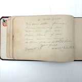 Genia Brown's Autograph Album with Drawing and Writings by Robert Sayers Sheffey, Legendary Roving Evangelist, 1894,  New River, VA