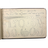 Genia Brown's Autograph Album with Drawing and Writings by Robert Sayers Sheffey, Legendary Roving Evangelist, 1894,  New River, VA