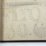 Genia Brown's Autograph Album with Drawing and Writings by Robert Sayers Sheffey, Legendary Roving Evangelist, 1894,  New River, VA