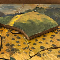 Tiger That Looks to Be a Cheetah, Handmade, Hand-painted Folk Art Puzzle in Custom Box