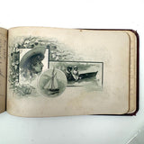 Genia Brown's Autograph Album with Drawing and Writings by Robert Sayers Sheffey, Legendary Roving Evangelist, 1894,  New River, VA