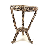 Wonderful Old Iron Milking Stool with Star Cutout and Fantastic Surface
