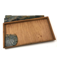 Tiger That Looks to Be a Cheetah, Handmade, Hand-painted Folk Art Puzzle in Custom Box
