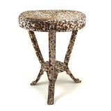 Wonderful Old Iron Milking Stool with Star Cutout and Fantastic Surface