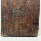 Saint with Cross, Key, and Marvelous Serpent, 18th-Early 19th Century Retablo Painting on Wood