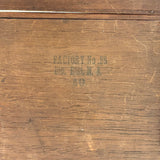 Character-full Antique Doll Dresser with Original Not Quite Oval Mounted Mirror