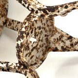 Wonderful Old Iron Milking Stool with Star Cutout and Fantastic Surface