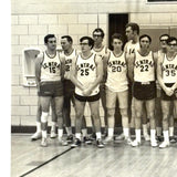 Wonderfully Awkward 1971 High School Alumni-Faculty "All Star" Team Photo with Letter