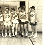 Wonderfully Awkward 1971 High School Alumni-Faculty "All Star" Team Photo with Letter