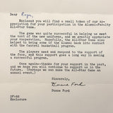 Wonderfully Awkward 1971 High School Alumni-Faculty "All Star" Team Photo with Letter