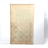 Stars in Squares and Star: Burt Gemberling (Age 12) 1880 Graphite Design Drawing, Snyder County, PA