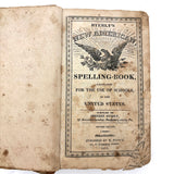 1853 Byerly's New American Spelling Book with Watercolor Bird and Animal Engravings