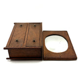 Character-full Antique Doll Dresser with Original Not Quite Oval Mounted Mirror