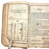 1853 Byerly's New American Spelling Book with Watercolor Bird and Animal Engravings