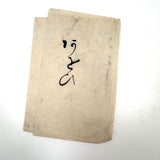 Beautiful 1849 Japanese Sketchbook Filled with Ink Drawings of Plants and Birds