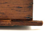 Character-full Antique Doll Dresser with Original Not Quite Oval Mounted Mirror