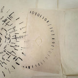 Beautiful 1849 Japanese Sketchbook Filled with Ink Drawings of Plants and Birds