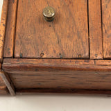 Character-full Antique Doll Dresser with Original Not Quite Oval Mounted Mirror