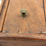 Character-full Antique Doll Dresser with Original Not Quite Oval Mounted Mirror