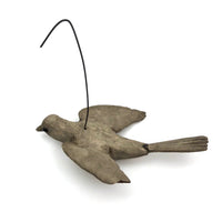 Wounded But Lovely Antique Hand-carved Bird on Wire