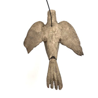 Wounded But Lovely Antique Hand-carved Bird on Wire